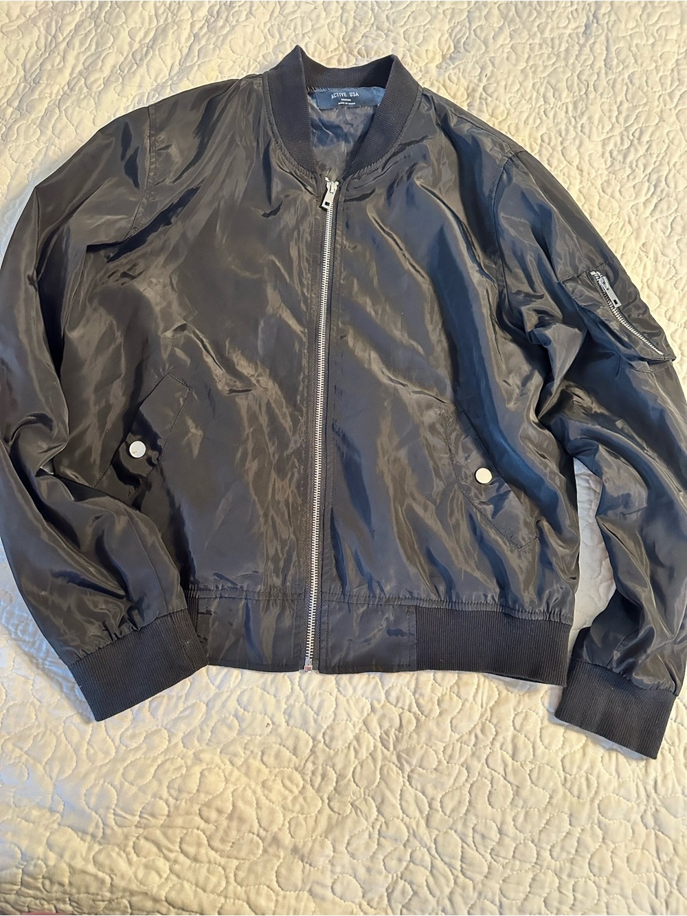 Active USA Black Women's Bomber Jacket